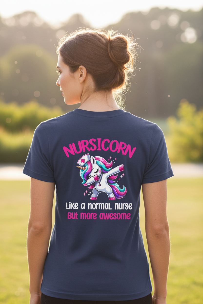 Back on Woman - Navy Blue T-Shirt